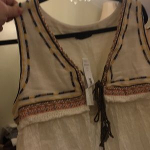 (L) Aqua vest/top/cover-up